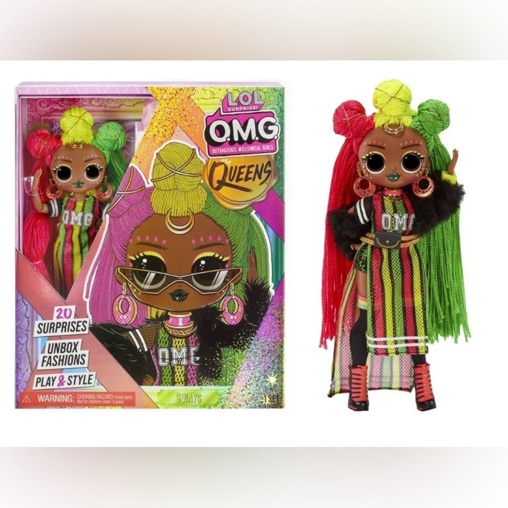 LOL Surprise OMG Queens Sways fashion doll with 20
Surprises